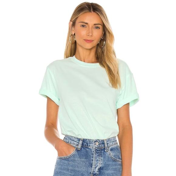 HANES X KARLA The Classic Tee in Neo Mint XS - Picture 2 of 7